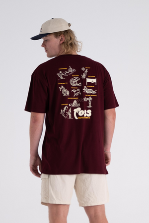 
                  
                    Load image into Gallery viewer, Beach Games Tee - Maroon
                  
                