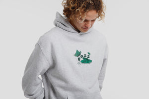 
                  
                    Load image into Gallery viewer, Frog &amp;amp; Butterflies Hood - Snow Marle
                  
                