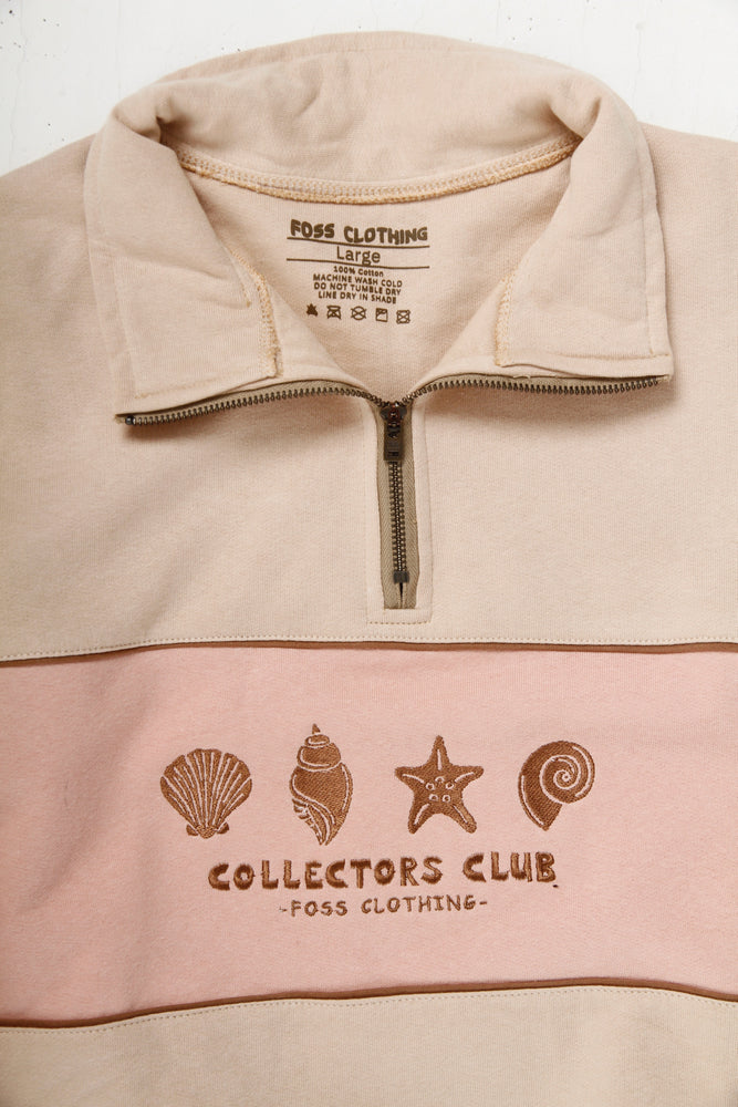
                  
                    Load image into Gallery viewer, Collectors Club Q-Zip - Ecru/Pink
                  
                