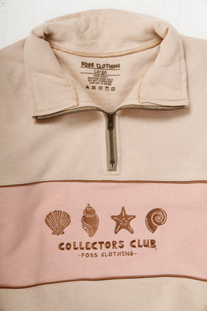 
                  
                    Load image into Gallery viewer, Collectors Club Q-Zip - Ecru/Pink
                  
                