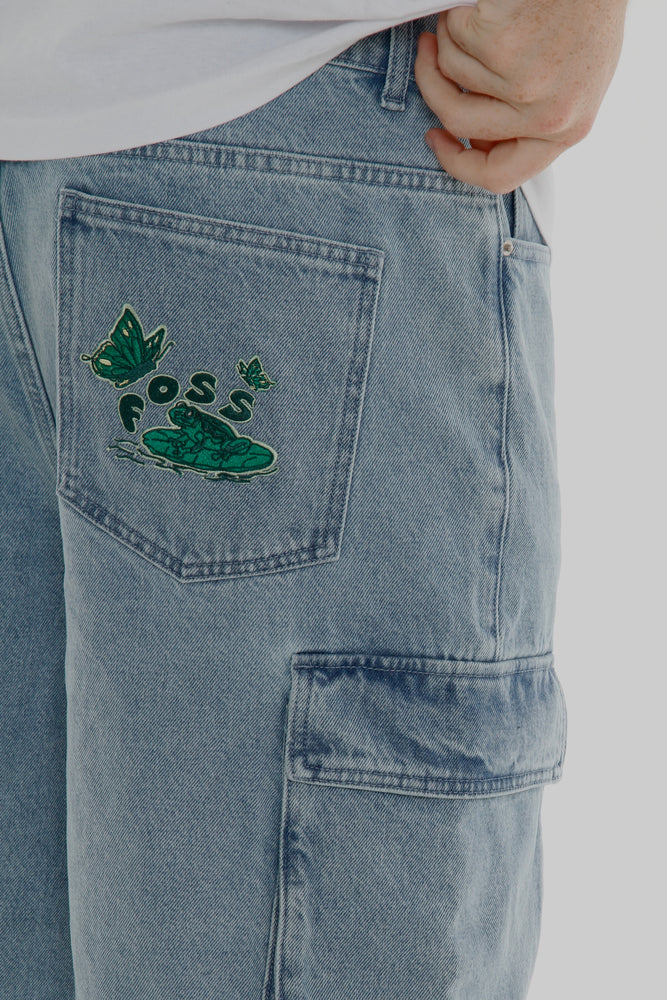 
                  
                    Load image into Gallery viewer, Frog and Butterflies - Jorts
                  
                